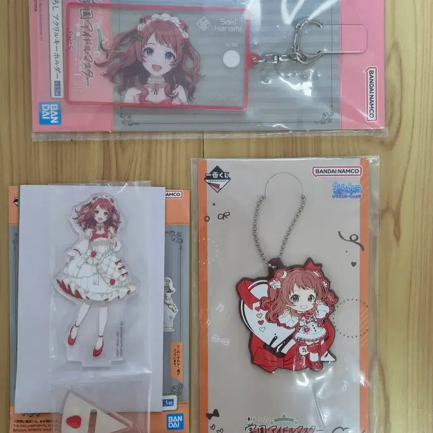 [BUNJANG] Idolmaster Saki Hanami Acrylic Stand & Rubber Coaster Set / 가쿠마스 학원 아이돌마스터 하나미 사키 아크릴 & 러버코스터