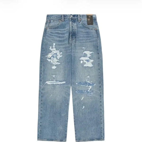 [BUNJANG] Levi's 501 Loose Crash & Repair Denim Lakspur Painter DX / 리바이스 501 루즈 크래쉬 & 리페어 데님 라크스퍼 페인터 DX