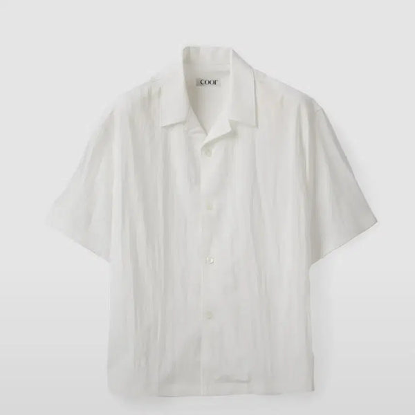 [BUNJANG] COAR Natural Wrinkle Collar Shirt / 쿠어 내추럴 링클 카라 셔츠