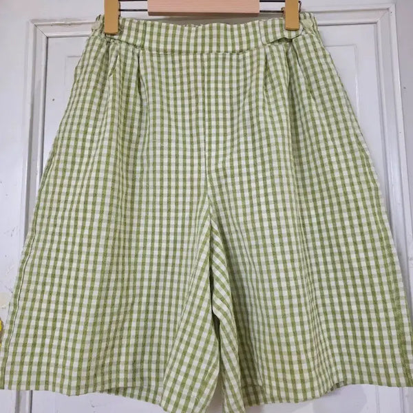 [BUNJANG] Women's Rayon Wide-Leg Shorts / 여름 시원한 고급스러운 디자인이쁜 레이온 16 밴딩 스판 와이드반바지. 거의새거