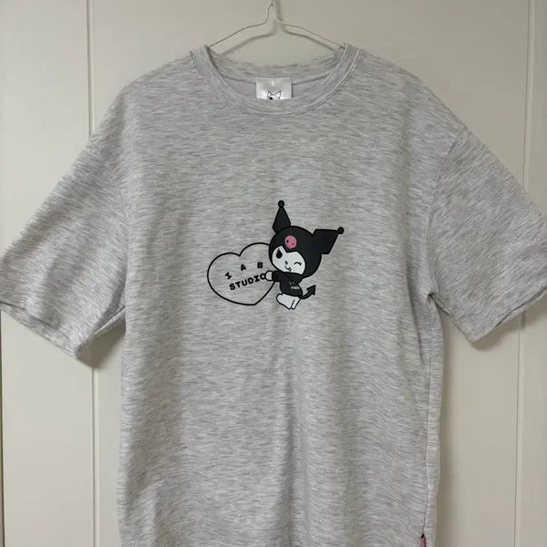 [BUNJANG] Iab Studio Kuromi Heart T-Shirt (Size M) / 아이앱 쿠로미 하트 티셔츠 M 사이즈