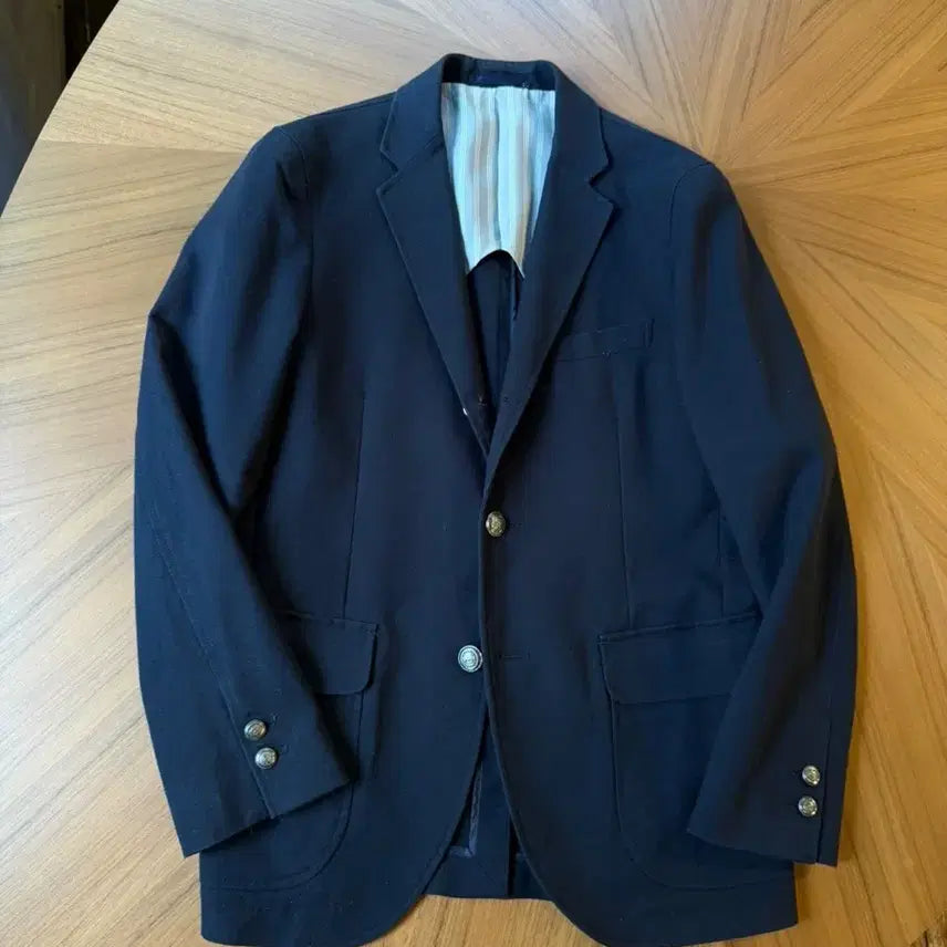 [BUNJANG] United Arrows Silver Button Blazer Jacket (Men's 95) / 유나이티드애로우 은장 블레이저 자켓 남성95