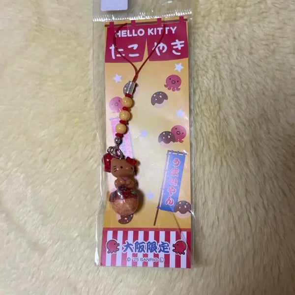 [BUNJANG] Hello Kitty Osaka Limited Takoyaki Strap / 헬로키티 오사카 한정 타코야끼 스트랩
