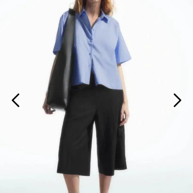 [BUNJANG] COS Boxy Short Sleeve Poplin Shirt / 코스 박시 쇼트 슬리브 포플린 셔츠