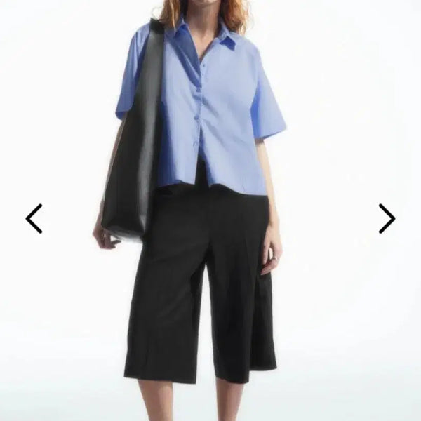 [BUNJANG] COS Boxy Short Sleeve Poplin Shirt / 코스 박시 쇼트 슬리브 포플린 셔츠