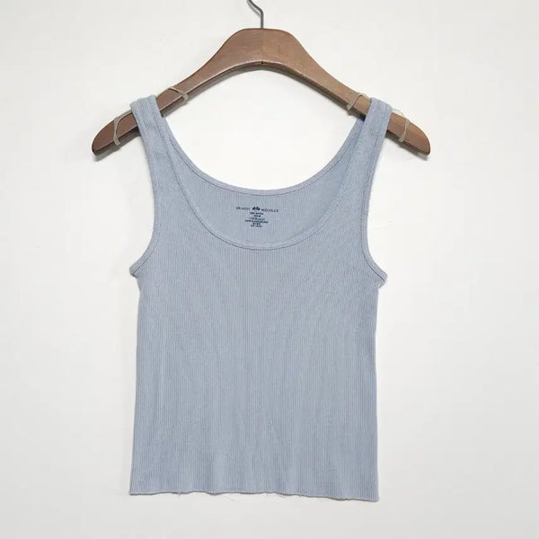 [BUNJANG] Brandy Melville Ribbed Sleeveless Tank Top / 브랜디멜빌 Brandy Melville 골지 슬리브리스 나시