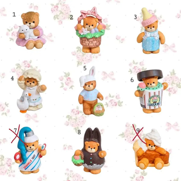 [BUNJANG] Lucy And Me "Bramblely" Collection Teddy Bear Figurine / Lucy And Me 빈티지소품 피겨린 루시앤미 에네스코 테디베어 곰돌이 장식 인테리어 수집 오브제