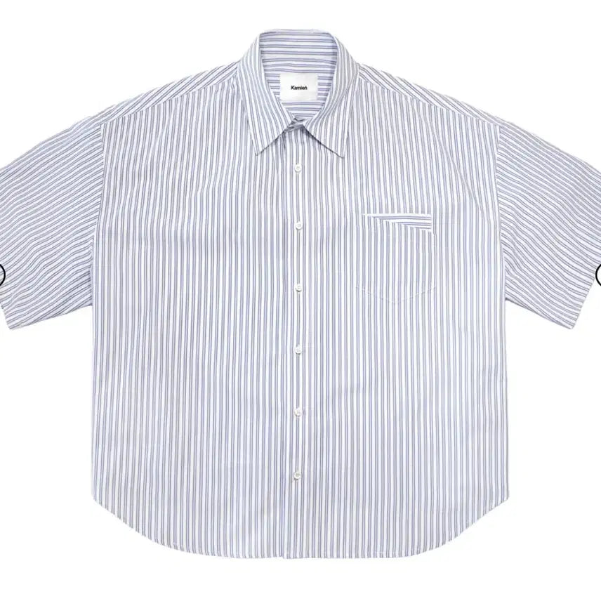 [BUNJANG] Kamien Stripe Half Shirt / [2] 카미엔 스트라이프 하프 셔츠