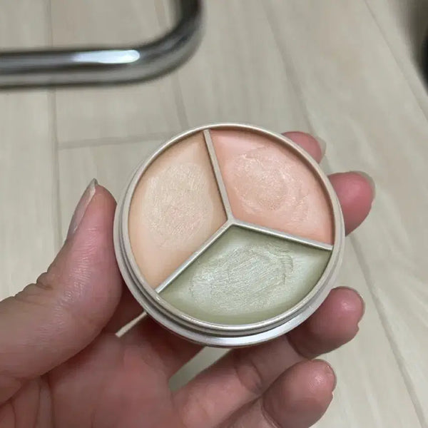[BUNJANG] The Saem Triple Pot Concealer 01 Correct Beige / 더샘 트리플 팟 컨실러 01코렉트 베이지