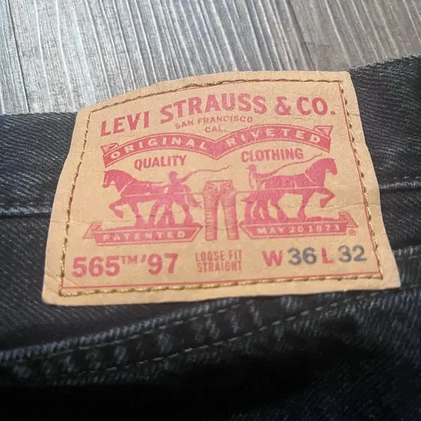 [BUNJANG] Levi's 565 Straight Jeans Black 36 / 리바이스 565 스트레이트 진 블랙 36