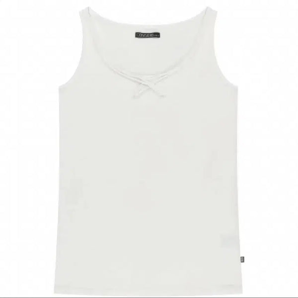[BUNJANG] COYSEIO 038 Raw Edge Sleeveless White M Size / COYSEIO 코이세이오 038 로우 엣지 슬리브리스 화이트 M사이즈