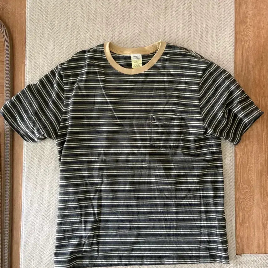 [BUNJANG] Khakis Border Tee Bark L / 카키스 khakis 보더티 바크 L