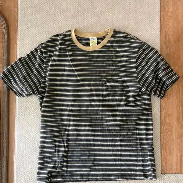 [BUNJANG] Khakis Border Tee Bark L / 카키스 khakis 보더티 바크 L