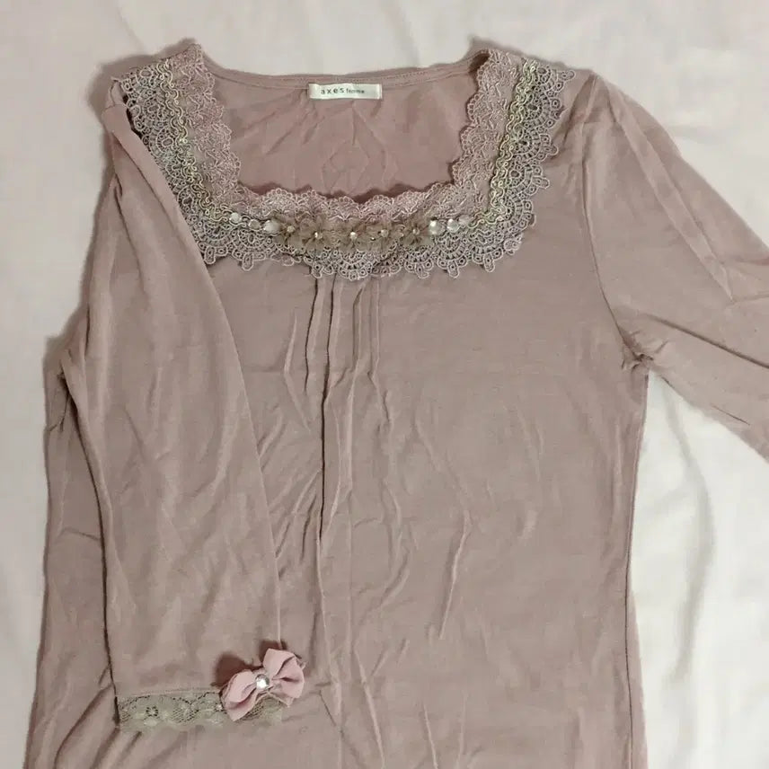 [BUNJANG] Vintage AXISFARM Lace Cubic Top / 빈티지 엑시즈팜 레이스 큐빅 상의