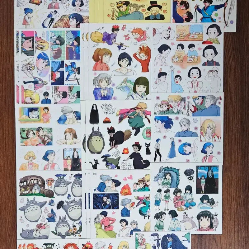[BUNJANG] Ghibli Anime Sticker Pack (100 pcs) / 지브리 애니 인믹 인스 다꾸 스티커 띵 처분
