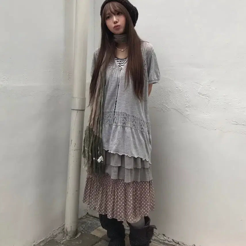 [BUNJANG] Swinging Seoul Mori Coordi Set 3pcs / 스윙잉서울 빈티지 모리 코디세트 3ps 크루빈티지 코이세이오