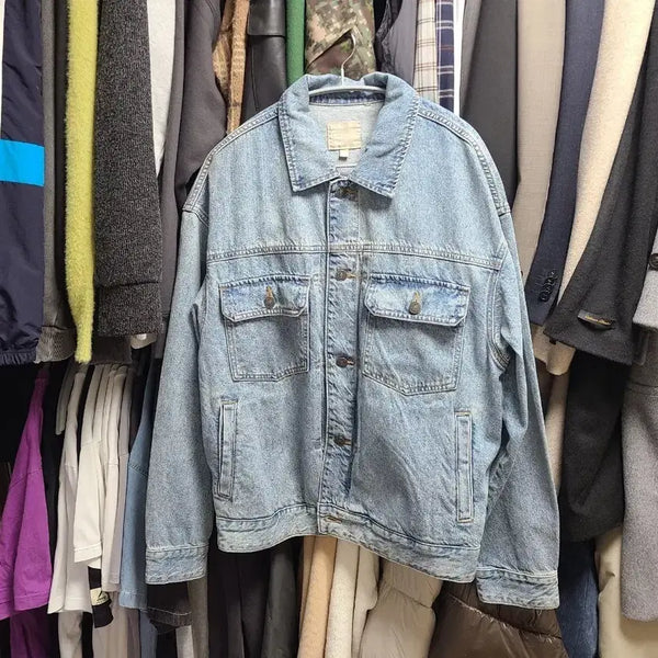[BUNJANG] SPAO Denim Trucker Jacket XL / 스파오 데님 트러커 XL 사이즈 판매해요. 청자켓 105