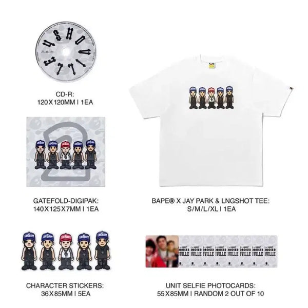[BUNJANG] Longshot Bape T-Shirt / 롱샷 베이프 티셔츠