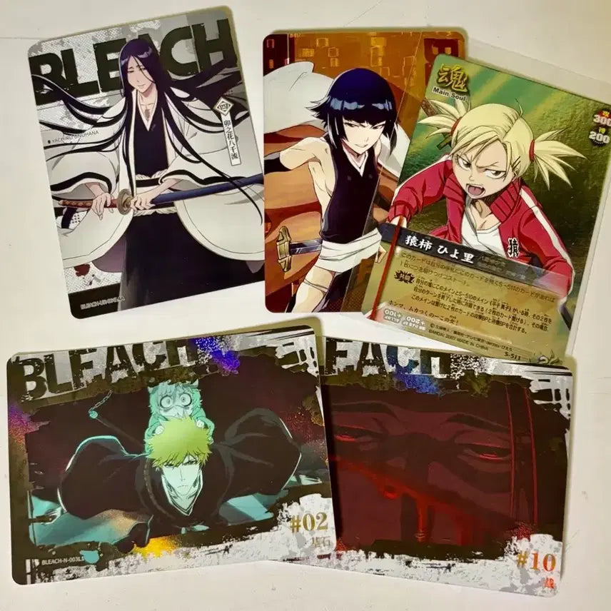 [BUNJANG] Bleach Ichigo, Unohana, Soifon, Hiyori Card Bundle Set / 블리치 우노하나 소이퐁 히요리 이치고 카드 일괄 양도 판매