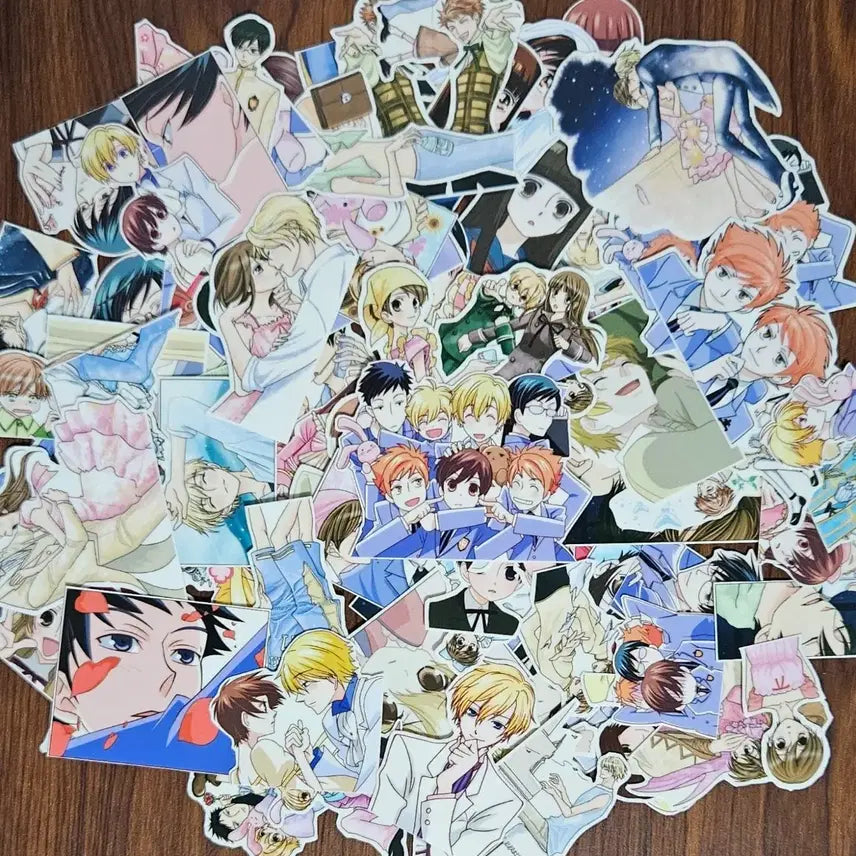 [BUNJANG] Ouran High School Host Club Anime Sticker Set / 오란고교 호스트부 사교클럽 애니 인컷 인스 다꾸 스티커 띵 처분