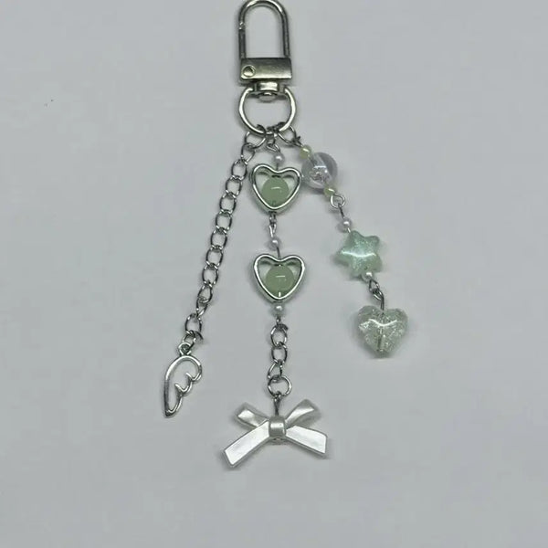 [BUNJANG] Customizable Princess Magical Girl Beaded Keychain / 색변경가능) 공주 마법소녀 비즈 키링 판매 양도