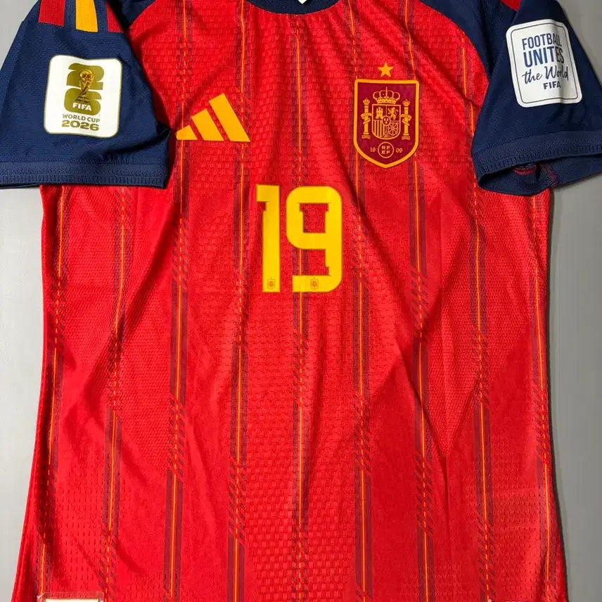 [BUNJANG] Spain Home Authentic Short Sleeve Uniform Lamin Yamal (2026-2028) / 26-28 스페인 홈 어센틱 반팔 유니폼 라민 야말
