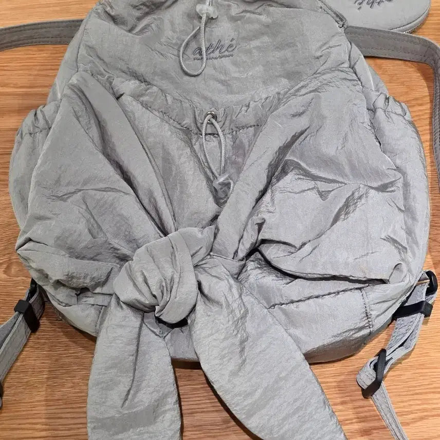[BUNJANG] Atelier Vanessa Bruno Ribbon Backpack Shoulder Bag Grey / 아떼 바네사브루노 리본 백팩 겸 숄더백 그레이