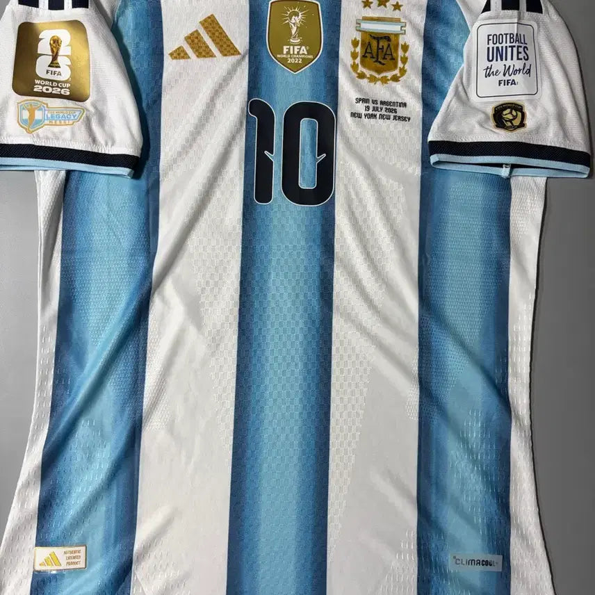 [BUNJANG] Argentina Home Authentic Short Sleeve Jersey Messi / 26-28 아르헨티나 홈 어센틱 반팔 유니폼 메시