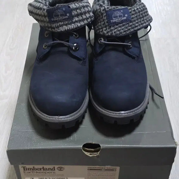 [BUNJANG] Timberland Earthkeepers Roll-Top Boots Navy US 7W / 팀버랜드 어스키퍼스 롤탑부츠 네이비 US 7W