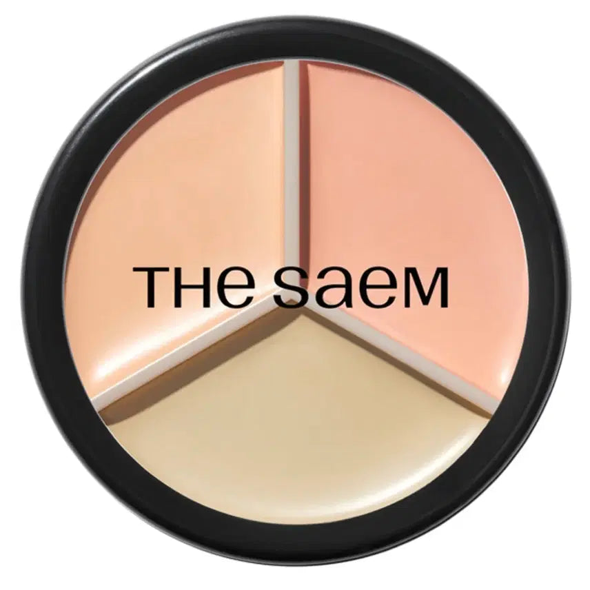 [BUNJANG] The Saem Triple Pot Concealer / (반택포) 더샘 트리플 팟 컨실러