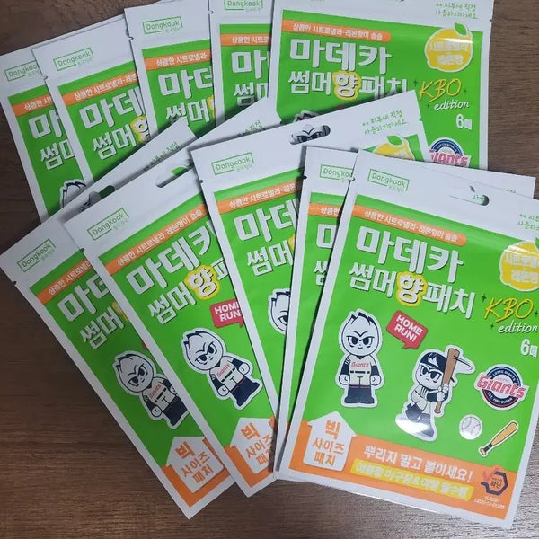 [BUNJANG] DongKook Pharmaceutical Madeca Mosquito Patch Summer Scent Patch / 동국제약 마데카 모기패치 썸머향패치 롯데자이언츠 유니폼 꾸미기