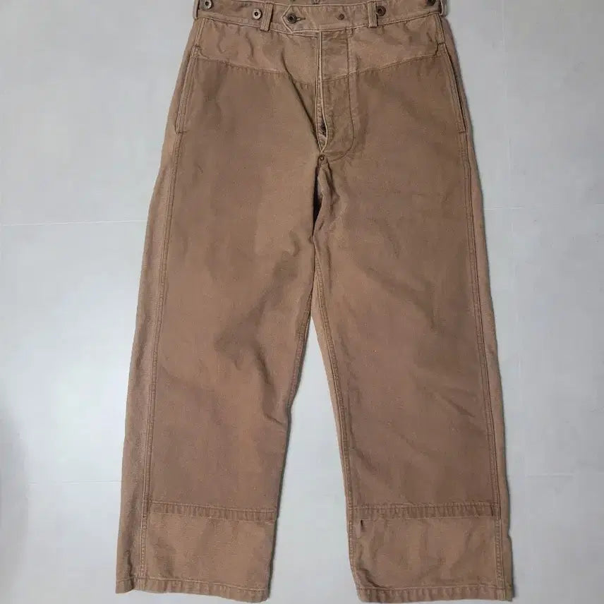 [BUNJANG] Nigel Cabourn Railman Double Knee Pants Brown (32) / 나이젤카본 레일맨 더블니 팬츠 브라운(32)