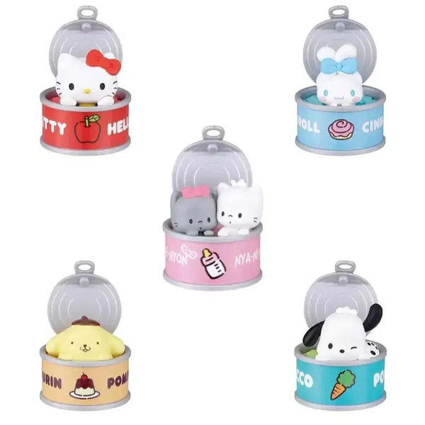 [BUNJANG] Sanrio Canned Goods Gacha Pompompurin Cinnamonroll Bundle Set / 일괄) 산리오 깡통 통조림 가챠 폼폼푸린 시나모롤