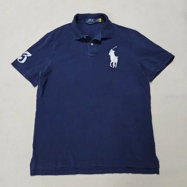 [BUNJANG] Polo Ralph Lauren Big Pony Navy New Label PK T-Shirt / 폴로 랄프로렌 빅포니 네이비 신형라벨 pk 반팔 카라티 급처