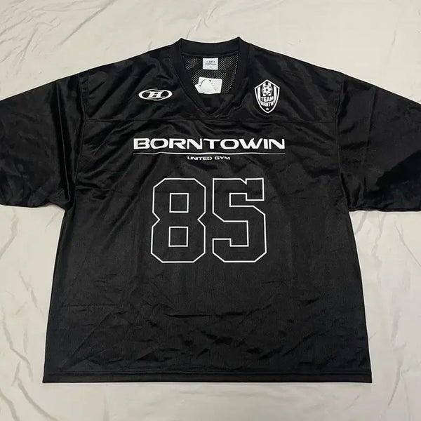 [BUNJANG] Born to Win 85 Rugby Jersey T-Shirt / 본투윈 85 럭비 져지 티셔츠 새상품