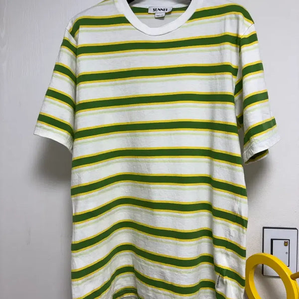 [BUNJANG] SUNNEI Striped Short-Sleeve T-Shirt / SUNNEI 써네이 반팔티 (갤러리아 매장택)