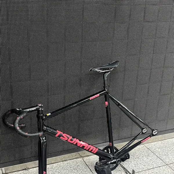 [BUNJANG] Tsunami Black Pink Full Bike / 쓰나미 블랙핑크 반차