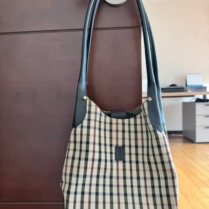 [BUNJANG] Daks Shoulder Bag Canvas Leather / 정품 닥스 가방 숄더백