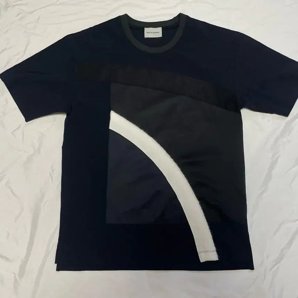[BUNJANG] Solid Homme Color Block T-Shirt / 솔리드옴므 배색 티셔츠