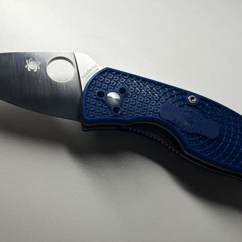 [BUNJANG] Spyderco Ambitious S35VN Blue Folding Knife / 스파이더코 앰비셔스 s35vn