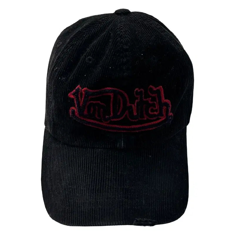 [BUNJANG] VON DUTCH Corduroy Ball Cap Black / VON DUTCH 코튜로이 볼캡 블랙