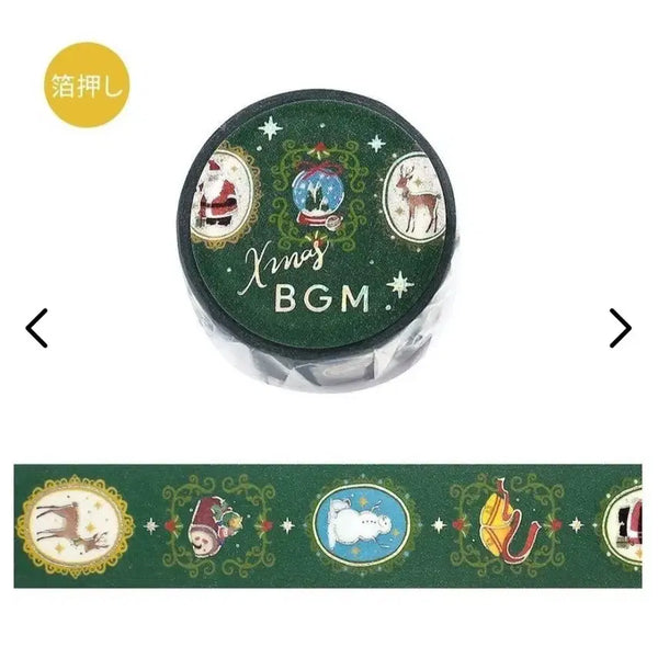 [BUNJANG] Christmas Limited Japanese Washi Tape Brooch Set / BGM 크리스마스한정 일본마테 브로치 마테띵