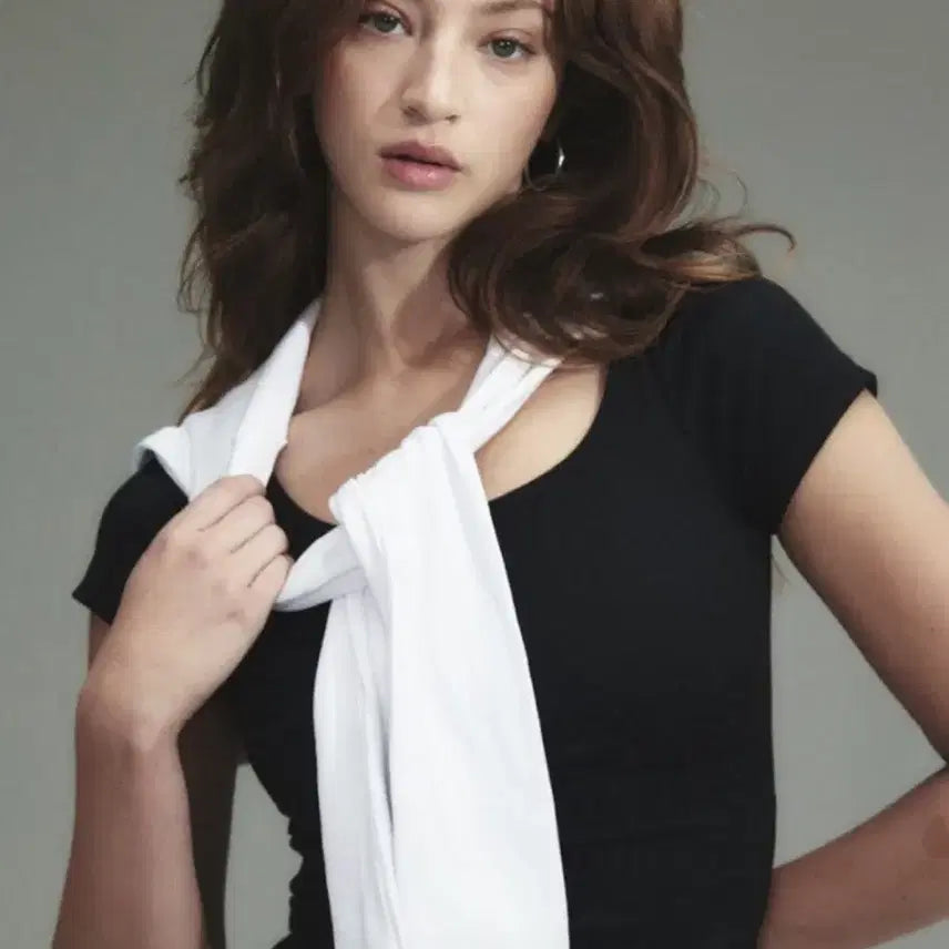 [BUNJANG] Glowny G Classic Rib T-Shirt / 글로니  G CLASSIC RIB 클래식 립 티