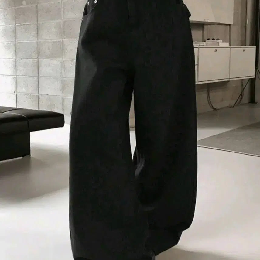 [BUNJANG] Black Wide Leg Jeans / 느좋 검정 와이드 청바지