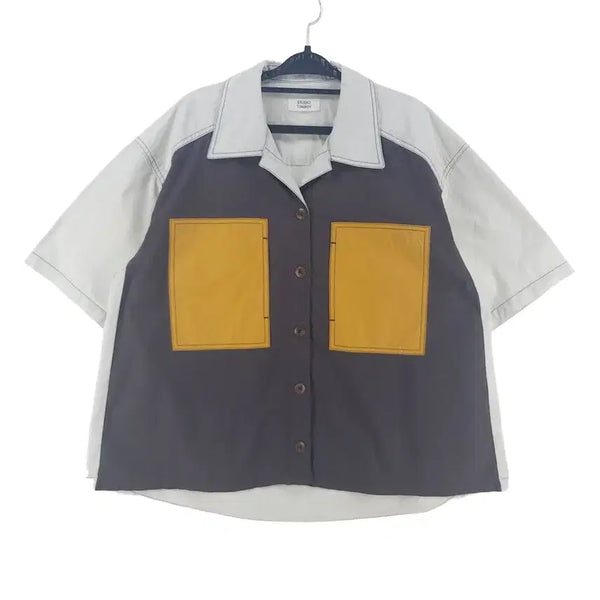 [BUNJANG] Studio Tomboy 3-Color Oversized Fit Shirt Lady Blue / [여F]스튜디오톰보이 3컬러 오버핏 셔츠[Y68-004]/레이디블루