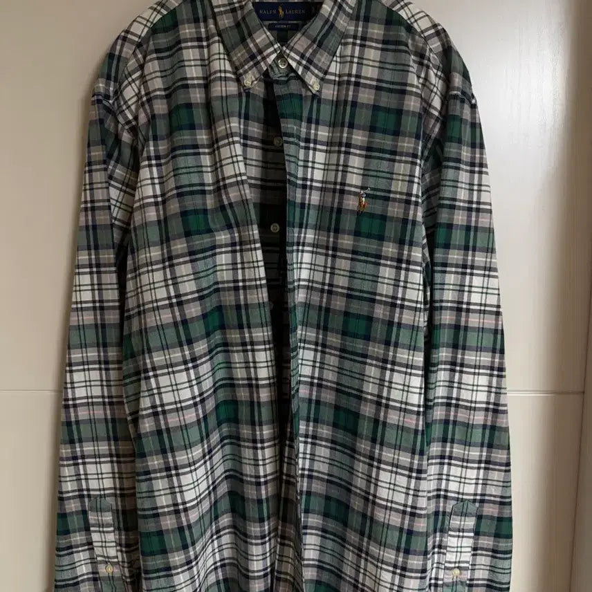 [BUNJANG] Polo Ralph Lauren Green Check Shirt / 폴로 랄프로렌 체크 남방 그린