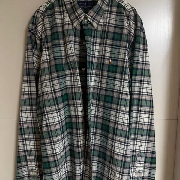 [BUNJANG] Polo Ralph Lauren Green Check Shirt / 폴로 랄프로렌 체크 남방 그린