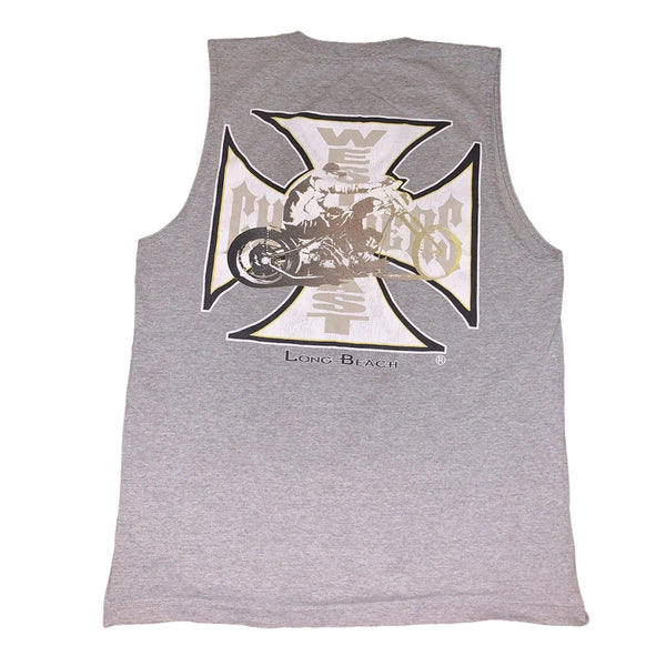 [BUNJANG] 00s West Coast Choppers Classic Iron Cross Biker Tank Top L / 00s 웨스트코스트차퍼스 클래식 아이언 크로스 바이크 탱크탑