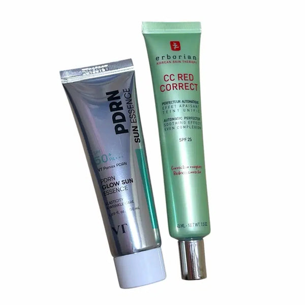 [BUNJANG] Erborian CC Red Correct SPF25 & VT Cosmetics PDRN Radiance Sun Essence SPF50+ / 에르보리앙 CC 레드코렉터 홍조커버, VT PDRN 선에센스 선크림
