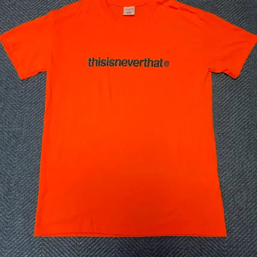 [BUNJANG] Thisisneverthat Orange Short Sleeve T-Shirt / 디스이즈네버댓 오렌지 반팔 티셔츠